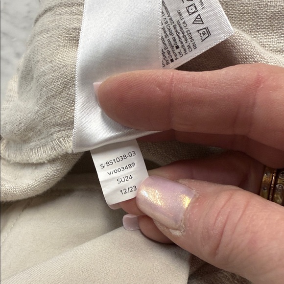 Altheta NWT Retreat Linen High Rise Wide Leg Pull on Pant Large - Picture 14 of 16